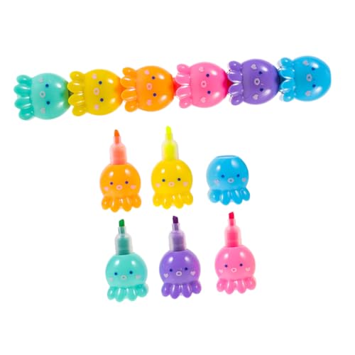 VILLFUL 2 Sätze Mini Stackable Octopus Highlighter Pens Bunte Fluoreszierende Marker mit Abnehmbarem Design für Schüler DIY Schreiben Schule Büro VILLFUL 2 Sätze Mini Stackable Octopus Highlighter Pens Bunte Fluoreszierende Marker mit Abnehmbarem Design für Schüler DIY Schreiben Schule Büro von VILLFUL