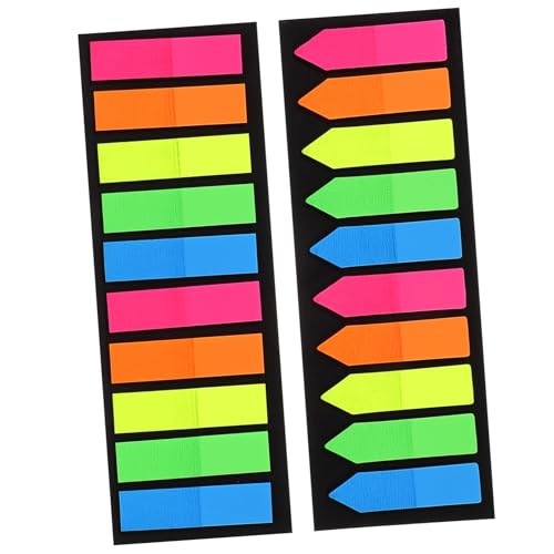 VILLFUL 2 Sätze Pet Haftstreifen Fluoreszierende Spitze Klebetabs Selbstklebende Markierung für Bücher und Dokumente Wiederverwendbar Farbige Index Tabs für Schule und Büro VILLFUL 2 Sätze Pet Haftstreifen Fluoreszierende Spitze Klebetabs Selbstklebende Markierung für Bücher und Dokumente Wiederverwendbar Farbige Index Tabs für Schule und Büro von VILLFUL