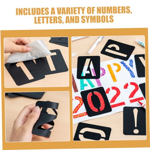 VILLFUL 2 Sätze Wiederverwendbare Malschablonen aus Robustem PP Teiliges Alphabet Zahlen Schablonen mit Symbolen Vielseitig für DIY Scrapbooking Zeichnen Basteln und Kreative Projekte VILLFUL 2 Sätze Wiederverwendbare Malschablonen aus Robustem PP Teiliges Alphabet Zahlen Schablonen mit Symbolen Vielseitig für DIY Scrapbooking Zeichnen Basteln und Kreative Projekte von VILLFUL