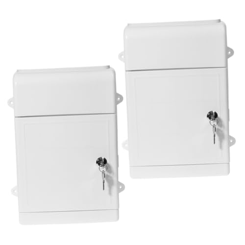 VILLFUL 2 Satz Wandmontierter Briefkasten Weiß Regenfester Vorschlagskasten für Büro und Gemeinschaft Große Kapazität zur Sammlung von Anregungen und Beschwerden Installieren und Langlebig VILLFUL 2 Satz Wandmontierter Briefkasten Weiß Regenfester Vorschlagskasten für Büro und Gemeinschaft Große Kapazität zur Sammlung von Anregungen und Beschwerden Installieren und Langlebig von VILLFUL