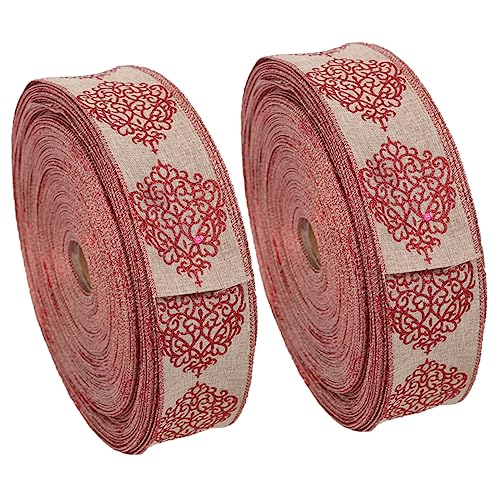 VILLFUL 2 Pcs Festliche Sackleinen Bänder Bogen Knoten Bänder Für Verpackung Dekorationen VILLFUL 2 Pcs Festliche Sackleinen Bänder Bogen Knoten Bänder Für Verpackung Dekorationen von VILLFUL