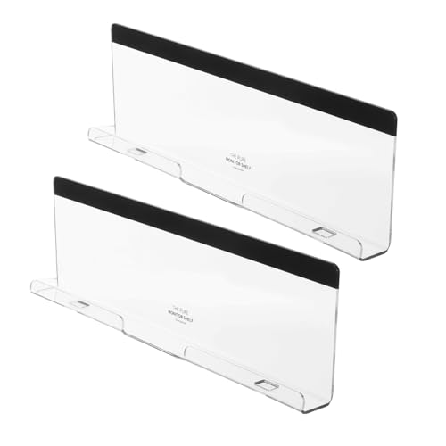 VILLFUL 2 Stück Acryl Zubehör Schreibtischkabel Unterseite Dekoration Zuhause Und Monitor Für Telefon Rillentafel Ständer Computer Notizen Ablage Memo Unter Dem Büro von VILLFUL