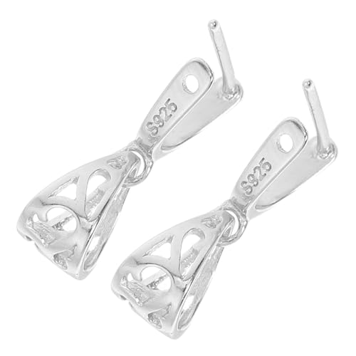 VILLFUL 2 Stück Anhängerverbinder Mittlere Sicherer Verschluss für Halsketten und Armbänder DIY Schmuckherstellung Eleganter Kompakter Clip für Anhänger und Charms von VILLFUL