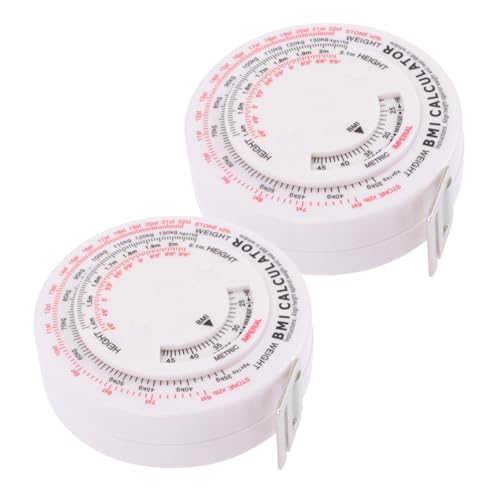 VILLFUL 2 Stück Bmi Maßband Rund Körper Taillenmaßband mit BMI Anzeige Multifunktional Leicht Tragbar Präzise Messskala für Zuhause und Fitness Perfektes Maßband für Körperumfang VILLFUL 2 Stück Bmi Maßband Rund Körper Taillenmaßband mit BMI Anzeige Multifunktional Leicht Tragbar Präzise Messskala für Zuhause und Fitness Perfektes Maßband für Körperumfang von VILLFUL