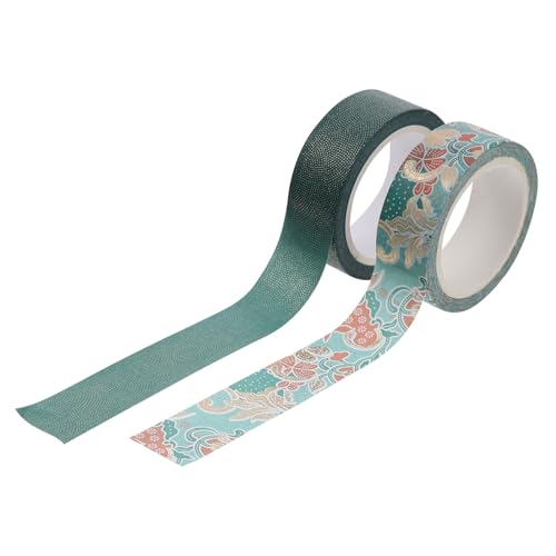 VILLFUL 2 Stück Dekoratives Heißprägeband Selbstgemacht Washi Klebeband für Handkonto 7m Papiermaterial Ansprechendes Design für Scrapbooking und Bastelprojekte VILLFUL 2 Stück Dekoratives Heißprägeband Selbstgemacht Washi Klebeband für Handkonto 7m Papiermaterial Ansprechendes Design für Scrapbooking und Bastelprojekte von VILLFUL