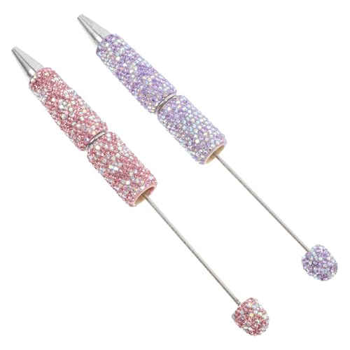 VILLFUL 2 Stück Glitzer Kugelschreiber mit Strass Kreative Diy Stifte für Mädchen und Frauen Schimmernde Schreibwaren für Schule Büro und VILLFUL 2 Stück Glitzer Kugelschreiber mit Strass Kreative Diy Stifte für Mädchen und Frauen Schimmernde Schreibwaren für Schule Büro und von VILLFUL