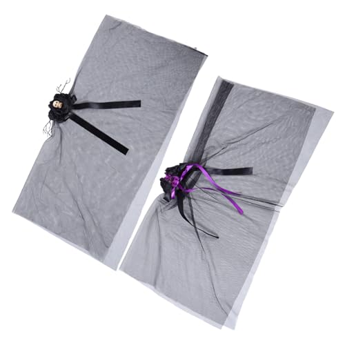 VILLFUL 2 Stück Gothic Haaraccessoire Schwarzer Schleier mit Blumen Kamm Leichtes Party Kopfschmuck für Frauen Halloween Tag der Toten Cosplay Hochzeit VILLFUL 2 Stück Gothic Haaraccessoire Schwarzer Schleier mit Blumen Kamm Leichtes Party Kopfschmuck für Frauen Halloween Tag der Toten Cosplay Hochzeit von VILLFUL