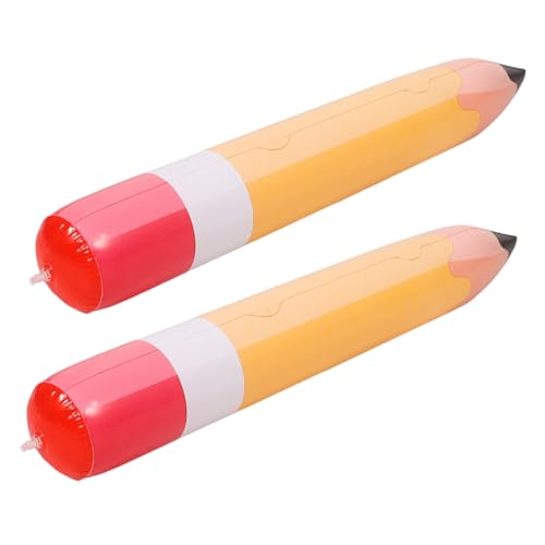 VILLFUL 2 Stück Große Aufblasbare Bleistift Deko PVC Robust Leuchtend Orange Schulklassenzimmer Dekoration Zurück zur Schule Party Zubehör VILLFUL 2 Stück Große Aufblasbare Bleistift Deko PVC Robust Leuchtend Orange Schulklassenzimmer Dekoration Zurück zur Schule Party Zubehör von VILLFUL