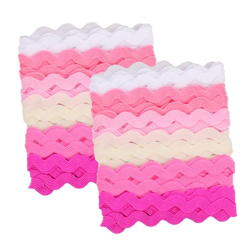 VILLFUL 2 Stück Gurtband Mit Wasserwellenrand, Kleidung, DIY Besatz, Geschenkverpackungsband, Buntes Wellenband, Nähen, Gewellter Besatz, Dekoratives Stickband, Stickbesatz, Gewelltes VILLFUL 2 Stück Gurtband Mit Wasserwellenrand, Kleidung, DIY Besatz, Geschenkverpackungsband, Buntes Wellenband, Nähen, Gewellter Besatz, Dekoratives Stickband, Stickbesatz, Gewelltes von VILLFUL