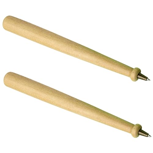VILLFUL 2 Stück Holz Kugelschreiber Nachhaltige Holzstifte für Kreatives Schreiben und Bequem für Lehrer und Bürobedarf von VILLFUL