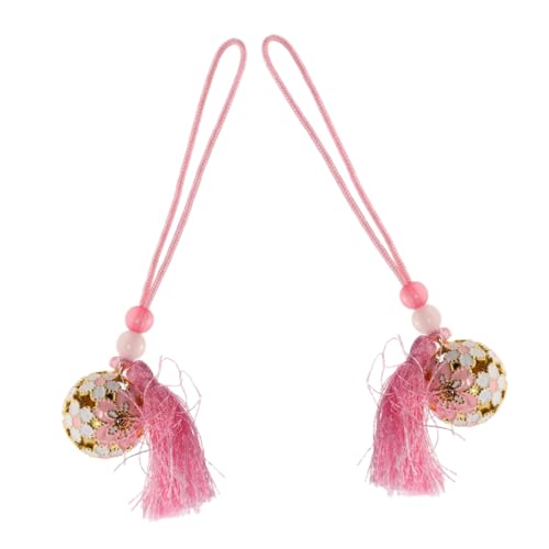 VILLFUL 2 Stück Japanischer Glücksbringer Anhänger Kinkakuji Omamori Charm Taschenanhänger für Schutz und Glück Geschenkverpackt für Auto und Wohnaccessoires von VILLFUL