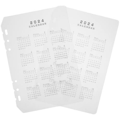 VILLFUL 2 Stück Kalender-trennblätter Transparente Pp-deckblätter mit Löchern Abnehmbare Stapelbare Kalender-notizbuch-separatoren Wasserfest Kratzfest Praktische Organizer-zubehör VILLFUL 2 Stück Kalender-trennblätter Transparente Pp-deckblätter mit Löchern Abnehmbare Stapelbare Kalender-notizbuch-separatoren Wasserfest Kratzfest Praktische Organizer-zubehör von VILLFUL