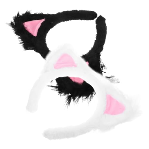 VILLFUL 2 Stück Katzenohren Haarband Plüsch Kopfbedeckung für Partys Cosplay und Alltag Weiche und Bequeme Tierohren Haarschmuck für Damen und Besondere Anlässe VILLFUL 2 Stück Katzenohren Haarband Plüsch Kopfbedeckung für Partys Cosplay und Alltag Weiche und Bequeme Tierohren Haarschmuck für Damen und Besondere Anlässe von VILLFUL