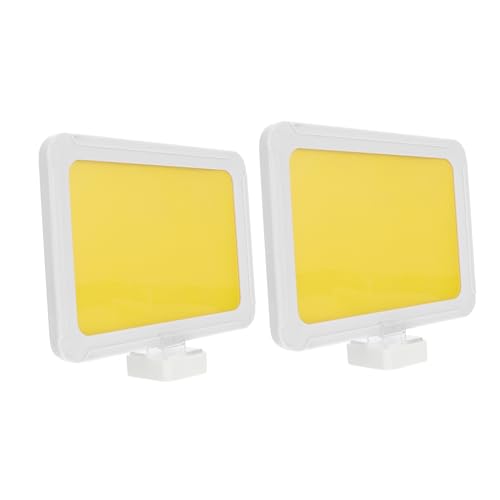 VILLFUL 2 Stück Magnetische Lageretiketten Weißrahmen mit Starkem Magnetboden Flexible Langlebige Klassifizierungs und Hinweisschilder für Regal Lager Büro und Zuhause Wiederverwendbar von VILLFUL