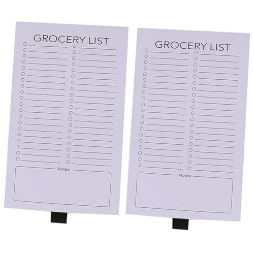 VILLFUL 2 Stück Magnetischer Notizblock für Kühlschrank mit Einkaufslisten-pad Abreißbar Handlich Glattes Papier Praktische Magnetrückseite für Einfache Befestigung für Haushalt und Büro VILLFUL 2 Stück Magnetischer Notizblock für Kühlschrank mit Einkaufslisten-pad Abreißbar Handlich Glattes Papier Praktische Magnetrückseite für Einfache Befestigung für Haushalt und Büro von VILLFUL