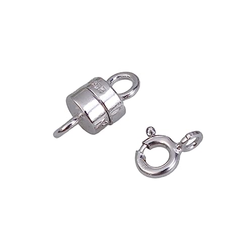 VILLFUL 2 Stück Magnetverschluss und Federringverschluss DIY Schmuckzubehör für Armbänder Fußkettchen Langlebige Verbindungselemente Silber VILLFUL 2 Stück Magnetverschluss und Federringverschluss DIY Schmuckzubehör für Armbänder Fußkettchen Langlebige Verbindungselemente Silber von VILLFUL