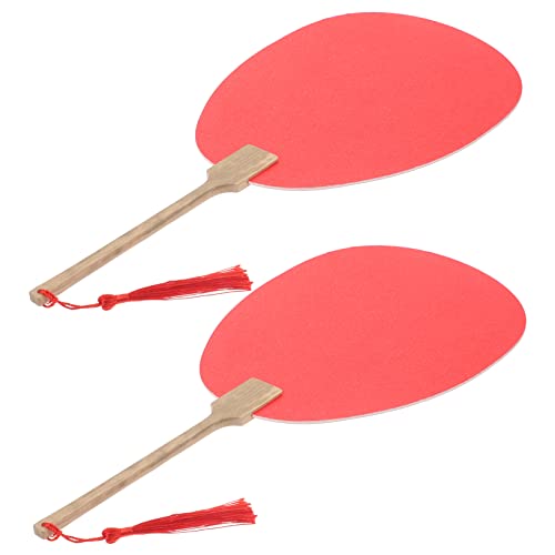 VILLFUL 2 Stück Malbare Blanko Fächer Dickem Papier Diy Handfächer für Kreative Gestaltungen für und Dekoration für Damen und Kunstliebhaber von VILLFUL