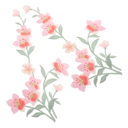 VILLFUL Stickaufnäher Mit Blumenmuster Kleine Klebeflicken Für Kleidung Zarte Applikationen Selbstklebende Reparaturflicken Verschleißfeste Dekorationen Für Hüte Und Kleidung von VILLFUL