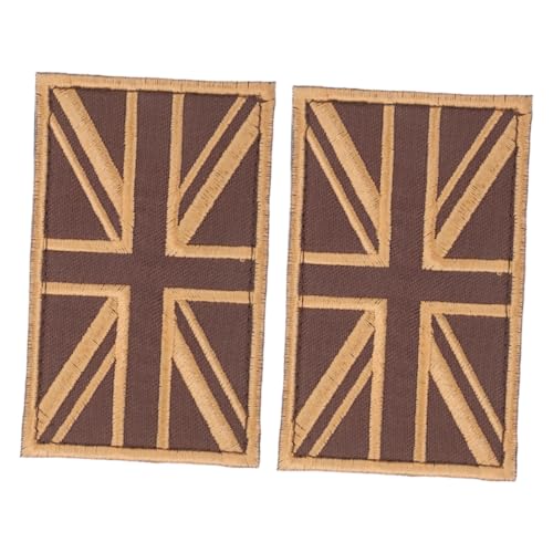 VILLFUL 2 Stück Patch Arm Clip Aufnäher mit gestickter Applikation Hutflecken britischer Union-Jack-Patch Flicken für Jacken gestickte Bügelspitzen Applikationen Applique Patches Stoff VILLFUL 2 Stück Patch Arm Clip Aufnäher mit gestickter Applikation Hutflecken britischer Union-Jack-Patch Flicken für Jacken gestickte Bügelspitzen Applikationen Applique Patches Stoff von VILLFUL