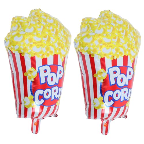 VILLFUL 2 Stück Popcorn Ballon für Filmabend Dekorationen Popcorn Themenballons für Geburtstagsfeiern und Shower Partys für Gemütliche Kinoatmosphäre VILLFUL 2 Stück Popcorn Ballon für Filmabend Dekorationen Popcorn Themenballons für Geburtstagsfeiern und Shower Partys für Gemütliche Kinoatmosphäre von VILLFUL