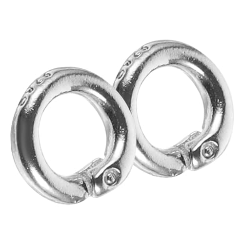 VILLFUL 2 Stück Schmuck Verbindungsringe, Sterling Silber Biegeringe, 925Er Biegeringe, DIY Handwerk, Runde Schmuckverbinder, Biegeringe Für Die Schmuckherstellung, DIY Armband, Geteilte von VILLFUL