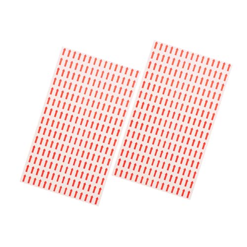 VILLFUL 2 Stück Selbstklebende Rote Aufkleber Markierungsstickers für Richtungsanzeigen für Lager und Starke Haftung und Vielseitige Anwendungen von VILLFUL