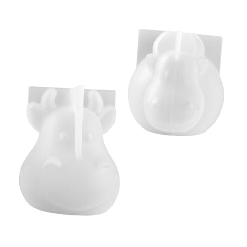 VILLFUL 2 Stück Silikonform für Cartoon Rinder Epoxidharz Mold für DIY Bastelprojekte zur Herstellung von Niedlichen Glücksbringern und Dekorationen von VILLFUL
