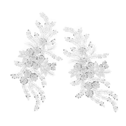 VILLFUL 2 Stück Stickerei Spitzen Accessoires Dekore Nähen Stickflicken Zum Aufnähen Bestickte Spitzenapplikation Blumenstickerei Pailletten Spitzenapplikation VILLFUL 2 Stück Stickerei Spitzen Accessoires Dekore Nähen Stickflicken Zum Aufnähen Bestickte Spitzenapplikation Blumenstickerei Pailletten Spitzenapplikation von VILLFUL