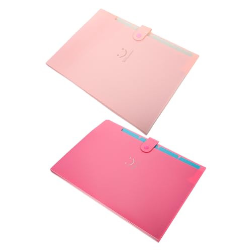 VILLFUL 2 Stück Teiliges Fächermappe Fächer Erweiterbar Bunte Ordnungsmappe für Wichtige Dokumente und Belege Tragbarer Folder Organizer für Büro Schule und Zuhause Sichere Hochwertige von VILLFUL