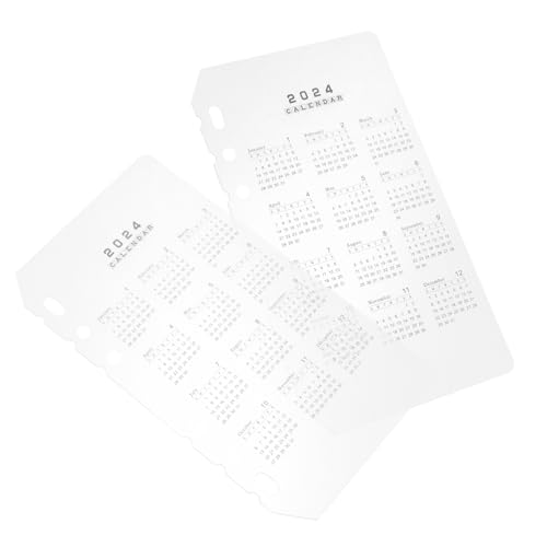 VILLFUL 2 Stück Teiliges Kalender-design Pp-trennblätter Transparent Abnehmbare Notizbuch-ordnertrenner Kratzfest Wiederverwendbar Professionell für Tägliche Organisation im Ringbuch VILLFUL 2 Stück Teiliges Kalender-design Pp-trennblätter Transparent Abnehmbare Notizbuch-ordnertrenner Kratzfest Wiederverwendbar Professionell für Tägliche Organisation im Ringbuch von VILLFUL
