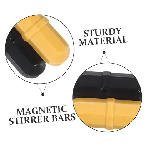VILLFUL 2 Stück Teiliges Magnetische Rührstäbe Ptfe Präzisions Magnetic Stir Bars für Laborrührer Biochemie Leise Langlebig Exakte Mischung Laboranwendungen von VILLFUL