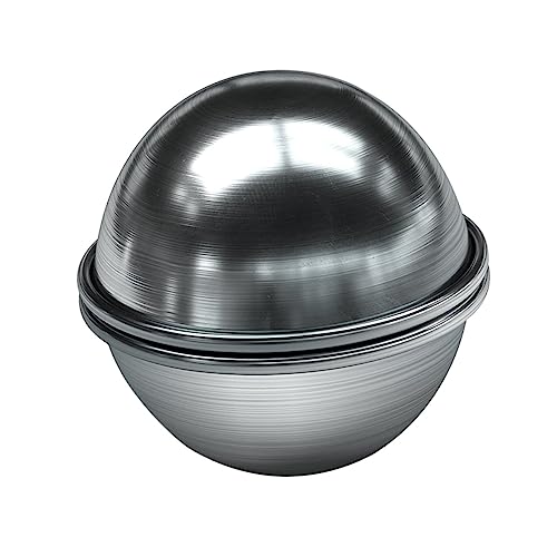 VILLFUL 2 Stück Teiliges Metall Formset Ergonomisch Geformt Langlebig und Sicher Vielseitig für Badekugeln Schokolade Käse Mousse für DIY Badespaß Zuhause von VILLFUL