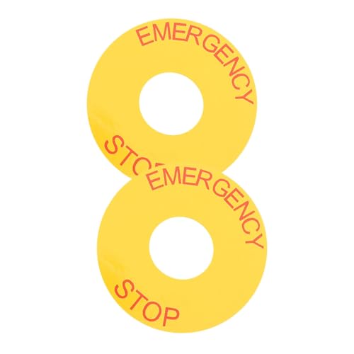 VILLFUL 2 Stück Teiliges Not aus Aufkleber PVC Not aus kennzeichen mit Starker Klebkraft für Maschinen und Industrielle Geräte Sichtbar durch Rote Schrift Einfach Anzubringen Geeignet für VILLFUL 2 Stück Teiliges Not aus Aufkleber PVC Not aus kennzeichen mit Starker Klebkraft für Maschinen und Industrielle Geräte Sichtbar durch Rote Schrift Einfach Anzubringen Geeignet für von VILLFUL