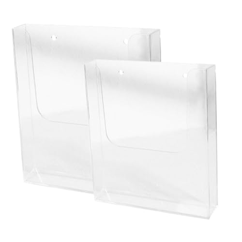 VILLFUL 2 Stück Transparenter Wandhalter Dokumentenhalter Acryl Prospektständer Wandregal für Büro Zeitschriften Broschürenorganisation Stabile Ablage für Kataloge und Berichte VILLFUL 2 Stück Transparenter Wandhalter Dokumentenhalter Acryl Prospektständer Wandregal für Büro Zeitschriften Broschürenorganisation Stabile Ablage für Kataloge und Berichte von VILLFUL