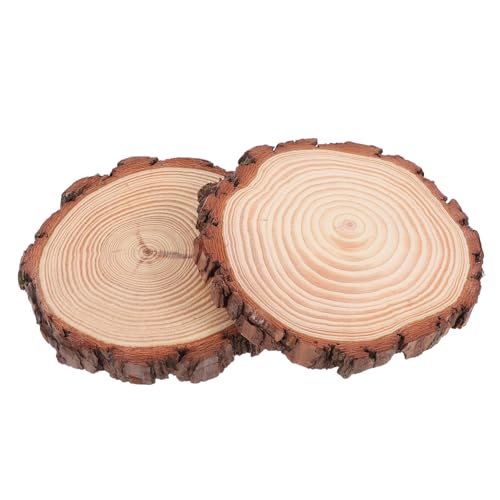 VILLFUL 2 Stück Unbehandelte Holzscheiben mit Rinde Runde Baumscheiben Dicke für Diy Bastelprojekte Hochzeitsdekoration und Tischmittelstücke Natürliche Holzdeko VILLFUL 2 Stück Unbehandelte Holzscheiben mit Rinde Runde Baumscheiben Dicke für Diy Bastelprojekte Hochzeitsdekoration und Tischmittelstücke Natürliche Holzdeko von VILLFUL