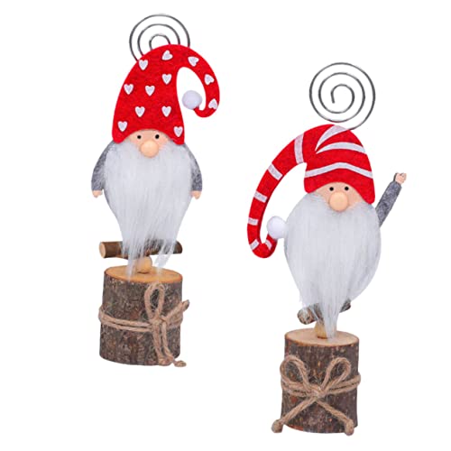 VILLFUL 2 Stück Weihnachts Memo Halter mit Cartoon Gesichtslos Puppe Design Niedliche Tischkartenhalter für Party Geburtstag Hochzeit Rutschfest Wiederverwendbar für Notizen und Fotos VILLFUL 2 Stück Weihnachts Memo Halter mit Cartoon Gesichtslos Puppe Design Niedliche Tischkartenhalter für Party Geburtstag Hochzeit Rutschfest Wiederverwendbar für Notizen und Fotos von VILLFUL