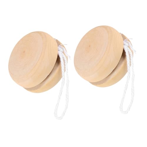 VILLFUL 2 Stück Yoyo Holz Unfertige Mini Runde Bälle für DIY und Graffiti Deko für Anfänger Kreative für Kindergeburtstage VILLFUL 2 Stück Yoyo Holz Unfertige Mini Runde Bälle für DIY und Graffiti Deko für Anfänger Kreative für Kindergeburtstage von VILLFUL