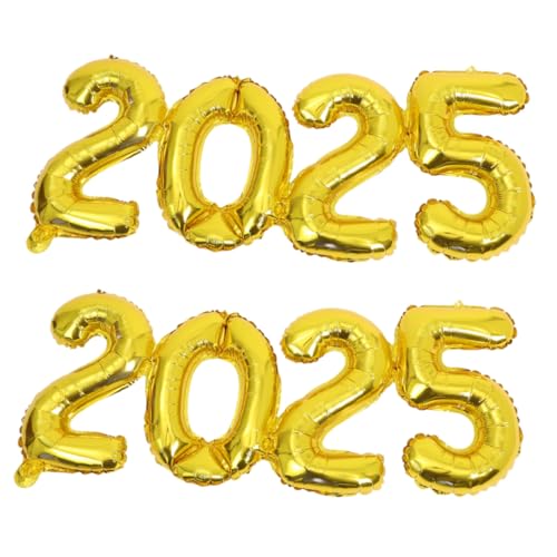 VILLFUL 2 Stück Zahlen Folienballons Gold Langlebig Reißfest Polyester für Silvester Deko Neujahrsfeier Partyzubehör Einfache Befüllung Elegante Jahreswechsel Dekoration VILLFUL 2 Stück Zahlen Folienballons Gold Langlebig Reißfest Polyester für Silvester Deko Neujahrsfeier Partyzubehör Einfache Befüllung Elegante Jahreswechsel Dekoration von VILLFUL