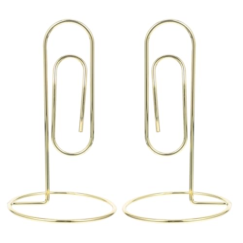 VILLFUL 2 stücke Memo Clip Kreative Große Desktop Hinweis Halter Jumbo Büroklammer Tisch Nummer Halter Bild Foto Stehen Büro Zubehör von VILLFUL