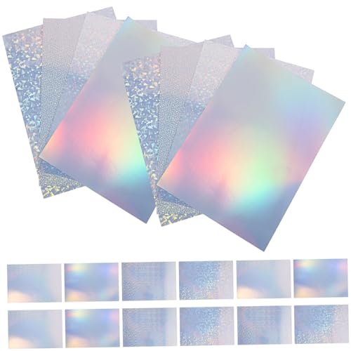 VILLFUL 20 Blatt Wasserdichtes Selbstklebendes Druckpapier Druckeraufkleber Etikettenaufkleber Bedruckbare Leere Etikettenaufkleber Aufkleber Etikettendruckerpapier Aufkleber Desktop von VILLFUL