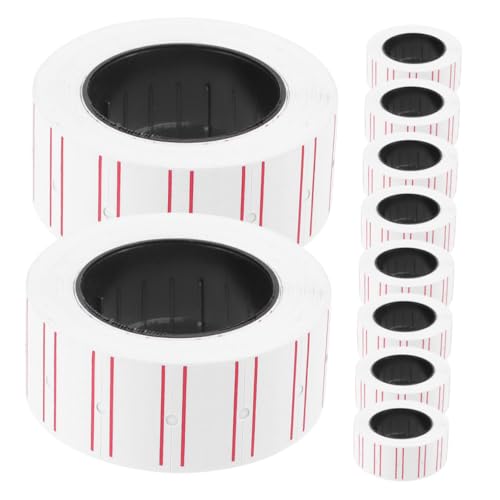 VILLFUL 20 Rollen Code Druckpapier, Selbstklebendes Etikettenpapier, Etikettenpapier, Marktschildpapier, Etikettenetiketten Für Den Handel, Etiketten Für Garagen, Marktetiketten, von VILLFUL