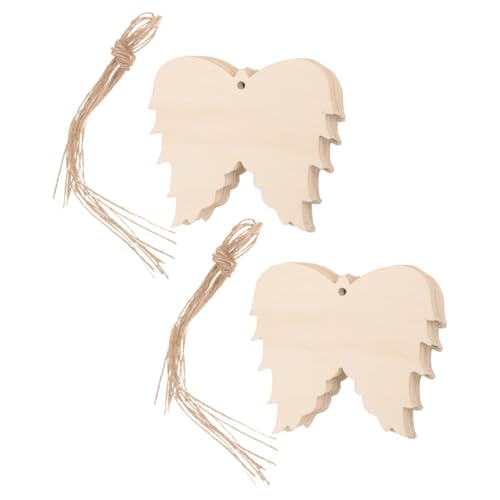 VILLFUL 20 Sätze Unlackierte Engelsflügel Holz mit Juteband Handgefertigte Deko Holzflügel zum Basteln und Hängen Natürliche Wanddekoration für Hochzeit Geburtstag Party VILLFUL 20 Sätze Unlackierte Engelsflügel Holz mit Juteband Handgefertigte Deko Holzflügel zum Basteln und Hängen Natürliche Wanddekoration für Hochzeit Geburtstag Party von VILLFUL