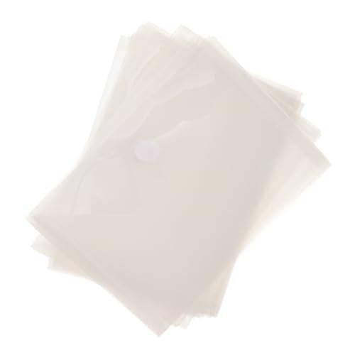 VILLFUL 20 Stück Aktenhalter, Dokumententaschen Aus Kunststoff, Dokumentenhalter Tasche, Dicke Aktenordner, Bürotaschen, Aktenumschläge Aus Kunststoff, Aktenordner Organizer, Transparente von VILLFUL
