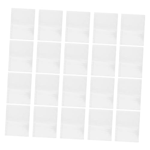 VILLFUL 20 Stück Aufbewahrungstasche erhalten Bindetaschen Ordnertasche Geldbörsen-Organizer Geld-Organizer-Geldbörse Lochpunschdokument -Trenner Bargeld-Stuffing-Ordner PVC Transparent von VILLFUL