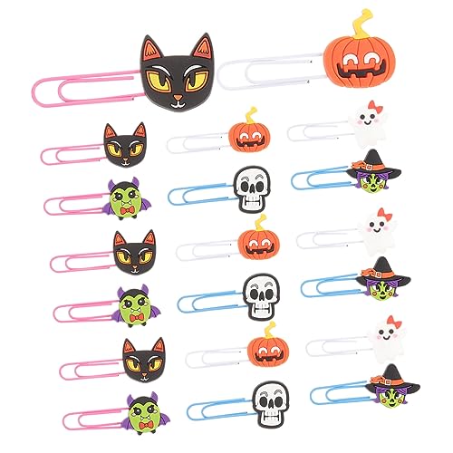 VILLFUL 20 Stück Büroklammern, Halloween Clips, Papier, Lehrer, Büroklammer, Lesezeichen, Feiertags Büroklammern, Geformte Büroklammern, Lesezeichen, Büroklammer, Lesezeichen, Neuartige VILLFUL 20 Stück Büroklammern, Halloween Clips, Papier, Lehrer, Büroklammer, Lesezeichen, Feiertags Büroklammern, Geformte Büroklammern, Lesezeichen, Büroklammer, Lesezeichen, Neuartige von VILLFUL