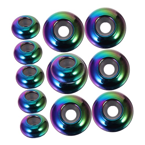 VILLFUL 20 Stück Bunte Ring Perlen für Diy Armband und Halskette Langlebig Faderesistent für Schmuckherstellung und Bastelprojekte von VILLFUL