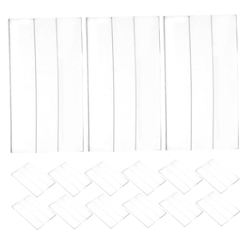 VILLFUL 20 Stück Flachpreis Preisschildständer für den Einzelhandel Preisanzeige Regal -Label -Halter verschleißfester Schilderständer Etikettenhalter für Drahtregale Acryl Transparent von VILLFUL