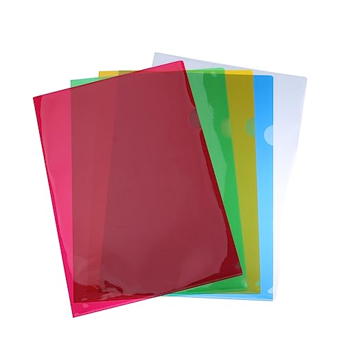 VILLFUL 20 Stück Form Dokumentenordner Teiliges Transparentes Design für Büro Schule und Zuhause Robustes Material zur Aufbewahrung Wichtiger Unterlagen Zufällige Farbe Zufällige Farbe von VILLFUL