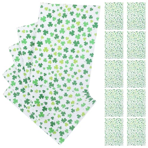 VILLFUL 20 Stück Geschenkpapier für Patrick's Day Robustes Papier für Geburtstagsfeiern Shower Diy Bastelbedarf und Festliche Anlässe VILLFUL 20 Stück Geschenkpapier für Patrick's Day Robustes Papier für Geburtstagsfeiern Shower Diy Bastelbedarf und Festliche Anlässe von VILLFUL
