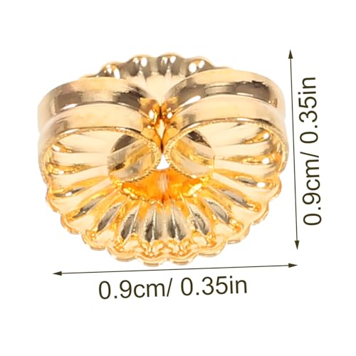 VILLFUL 20 Stück Goldfarbene Nickelfreie Ohrstecker Verschlüsse aus Kupfer Allergikerfreundliche Stabile Schmetterlings ohrring stopper für DIY Ohrringe Einfaches Anbringen und Verlieren von VILLFUL